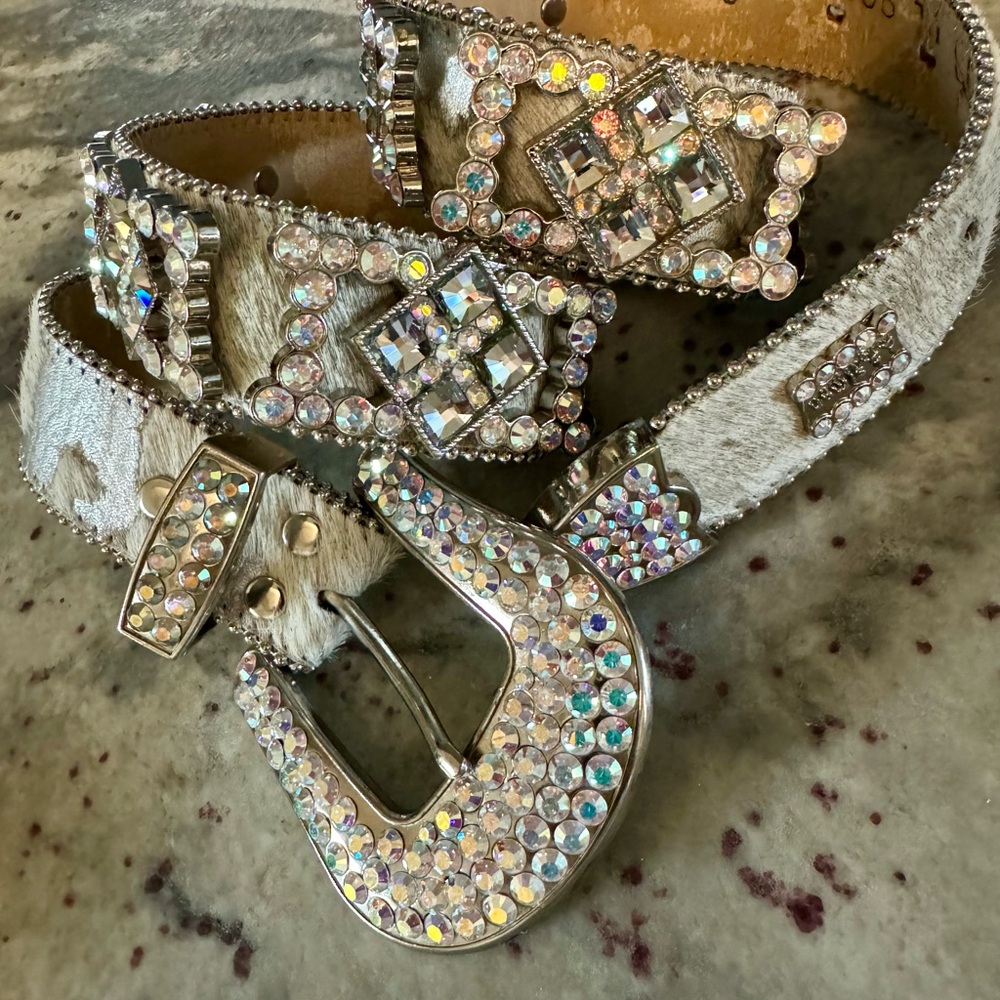 B.B. Simon Belt size XL loaded with Swarovski, very limited edition.
